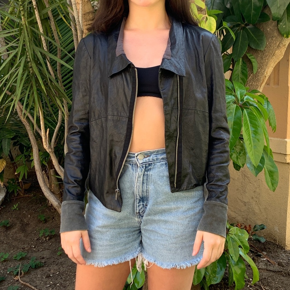 Heather Leather Jacket